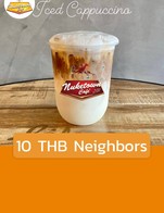 โปรโมชั่น 10 THB Neighbors ลด 10 บาท เมื่อสั่งเมนูในหมวด Frappe Milk, Frappe Coffee, Beer, Iced Coffee, Iced Milk, Fruit, Hot Milk, Hot Coffee, Iced Italian Soda, Food
