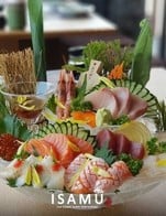 โปรโมชั่น 800แลกคะแนน Isamu Sashimi Set  Upgrade to Isamu Elite card แถม SS5.Isamu Sashimi Set เมื่อสั่งเมนู SS5.Isamu Sashimi Set