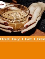 โปรโมชั่น TRUE Buy 1 Get 1 Free ลด 100 % เมื่อสั่งเมนู ชาไทยการัน (เย็น)