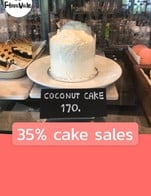โปรโมชั่น 35% cake sales ลด 35 % เมื่อสั่งเมนูในหมวด Pastry, Bakery