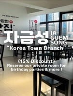 โปรโมชั่น Birthday 15% ลด 15 % เมื่อสั่งเมนู บุลจาจัง(จาจังมยอน เผ็ด), จับเชบับพิเศษ, ทังซูยุกบับ, พัลโบเชบับ, จัปทังบับ, อุด้ง, จับเชบับ, เลมอนกิ, จาจังมยอน, กันพุงกิบับ, วูลมยอน, ยูซันซึลบับ, ซัมซอนจัมปงบับ, บกกึมบับเนื้อ, บกกึมบับไก่, คันจาจัง, ต๊อกโกจิ, กิซืมยอน, กันพุงกิ, ซุนดูบูจิเก, ๋่JJol Myeon  โจ้วมยอน, บกกึมบับผัก, บกกึมบับทะเล, จาจังต็อกบกกิ, กูนมันดู, โอจิงออท็อปบับ, ไข่ดาว, จัมปง, ครั้นชี่จาจัง, จัมจามยอน, เจงบันจาจัง, สลัดสไปร์ซี่ไก่, จาจังบับ, กันโซเซวู, พิเศษ, ยูซันซึล, มุลมันดู, โกปัง, ดูคาจีเนงเช, ซัมซอนจาจัง, หม่าล่าจัมปง, Kimchi ครึ่งกิโล, จับเช, สไปซีย์ชิคเก้น สลัด, ซัมซอนคันจาจัง (ซีฟู๊ด), โอจิงงอ (S), กิมจิมันดู, เฮพาริเนงเช, ข้าวสวย, กันพุงเซวูบับ, โอจิงออมยอน, โคชูชับเชบับ, บกกึมบับหมู, G-ซุนดูบู จิเก, โคชูชับเช, พัลโบเช, ซาชอนทังซูยุกบับ, ทังซูยุก เนื้อ, เส้นเปล่า 60 บาท, กันพุงเซวู, Kimchi 1 kg., มาพาดูบูมยอน, จัมปงบับ, บกกึมบับกุ้ง, ทังซูยุกหมู, นันจาวอนส, ยากิมยอน, โอฮยังจังยุก, ซัมซอนจัมปง, ทังซูเซวู, บกกึมบับ พิเศษ, ยูนิจาจัง, โชเกทัง, จุ๊กกุมมิ เจงบันจาจัง, ราโจกิ, ทวิกิมยอน, ซาชอนทังซูยุก, มาพาดูบูบับ, ยากิบับ, บกกึมจัมปง, ยางจางพิ, โอเด้งทัง, เซคาจิเนงเช, กันพุงยุก, ต็อกบกกิ, มาพาดูบู, ซาชอนจาจัง (เผ็ด)