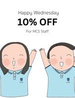 โปรโมชั่น Happy Wednesday 10% OFF for MCS Staff ลด 10 %