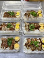 ข้าวขาหมู ไข่เตจฟอง