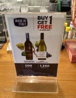 โปรโมชั่น House Wine by Glass buy 1 get 1 แถม COLINA CHARDONNAY/GLASS, COLINA CABERNET SAUVIGNON/GLASS เมื่อสั่งเมนู  จำนวน 1 ที่