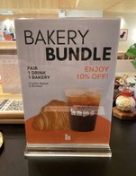 โปรโมชั่น bakery bundle 10% ลด 10 % เมื่อสั่งเมนู Iced Mocha, Piccolo Latte, Soy milk, Good Day Blend, Oat milk, Pain Au Chocolat, Brioche Nutella, Hot Espresso, Hot Cocoa, Iced Americano, Thai Lemon Tea (ชามะนาว), Pecan & Coffee Croissant, Hot Matcha Latte, Maliwan, Hot Cappuccino, Dirty Coffee, Extra shot, Ice Matcha Latte, Ice Matcha Clear, Sunny Morning, Yuzu Sparkling, Happy Kid, Matcha Honey Yuzu, Hot Mocha, Es-Yen, Thai Ice Tea (Cha-Thai), Hot Matcha Clear, Ice Cocoa, Flat White, Cloud Nine, Butter Croissant, Hot Latte, Iced Latte, Ham & Cheese Croissant, Hot Americano, Caramel Macchiato