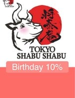 โปรโมชั่น Birthday 10% ลด 10 % เมื่อสั่งเมนู HAMBURG DEMI-GLACE, HAMBURG PONZU, Gyu Don (S), Gyu Don (L), HAMBURG DEMI-GLACE CHEESE, Garlic Fried Rice, Lobster, Coffee Jelly (SET), Coffee Jelly, Udon, BRAISED BEEF TONGUE IN TERIYAKI SAUCE, Spinach, Enoki Mushroom, Rainbow Lobster M Size, Rainbow Lobster L Size, Rainbow Lobster S Size, Baby Pak Choi, Shimeji Mushroom, Mitake, Shitake Mushroom, Spring Onion, Corned Beef Yum, Japanese Pumpkin, Coconut Ice-Cream , Zuwai Kani 5 PCS , Zuwai Kani 8 PCS, Zuwai Crab 5PCS (SET), Zuwai Crab 8PCS (SET), Lobster (SET), Hokkaido Hotate, Hokkaido Hotate (SET), Saga ตัดสต็อค 75G, Tofu, Ume Soda, Yuzu Soda, Japanese Noodles, Lotus Root, Madai Fish, Madai Fish (SET), Japanese Noodle Set, Edamame