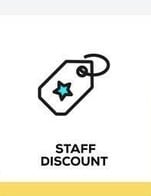 โปรโมชั่น Staff Discount (ส่วนลดพนักงาน) ลด 30 %