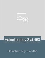 โปรโมชั่น Heineken 3 bottles 450 ลด 57 บาท เมื่อสั่งเมนู  จำนวน 3 ที่