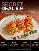 โปรโมชั่น Pro 99,999 Get 50% ลด 50 % เมื่อสั่งเมนูในหมวด B_Coffee, D_Non-Coffee, ZA_Signature, ZC_Gin Based, ZD_Rum Based, ZE_Vodka Based, X_wine, ZB_Whiskey Based, ZF_Tequila Based, ZG_Liqueur Based, ZH_On the rock, ZI_Brandy Based, Y_Beer, C_Matcha, F_Bakery, A_Hot Menu, WF_Whisky, WA_Gin, WB_Rum, WC_Vodka, WD_Tequila, WE_Brandy, WG_เหล้าไทย, By Glass, FDA_BRUNCH, FDB_APPETIZER, FDC_MAIN DISH, FDE_STEAK & GRILL, FDF_PASTA & NOODLES, FDG__SALAD, FDH_SOUP, ZV_ViRGIN, B_Signature, C_HOJICHA