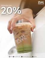 โปรโมชั่น ทุกวันพุธ Bev. ลด 20% ลด 20 % เมื่อสั่งเมนูในหมวด 2AM Dark Roast (M), Smoothie (M), Dark Enchantment (L), ขายแบบเสิร์ฟ (M), Dark Enchantment (M), Coconut (L), 3AM Medium Roast (L), 3AM Medium Roast (M), 4AM Light Roast (L), 4AM Light Roast (M), Non-Coffee (M), Sparkling (L), ขายแบบเสริฟ (L) , Tea (M), Sparkling (M), Non-Coffee (L), 2AM Dark Roast (L), Coconut (M), Tea (L)