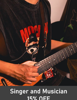 โปรโมชั่น Singer and Musician 15% OFF ลด 15 % เมื่อสั่งเมนูในหมวด Food, Cocktail, Cider & Soju, Red Wine, White Wine, Brandy & Whisky And Rum, Mixers & Soft drinks, Whisky Shot, Thai Beer & Thai Craft Beer , Shots, Import Beer & Craft Beer, อื่น ๆ, Signature Cocktails, Non-Alcohol & Juice , Spirits, Thai Rum, Thai Spirit Shot