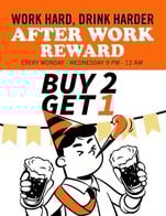 โปรโมชั่น 2 FREE 1 แถม Oliver Muller Hefe Weissbier (TAP), Milson Sureshot Brewing (TAP), Brewski Take , Maisel's Weisse Original (TAP), Engkanto Paint Me Purple UBE Lager (TAP), Track Brewing Shine Bright DDH West Coast IPA (TAP) เมื่อสั่งเมนู  จำนวน 2 ที่