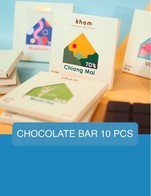 โปรโมชั่น CHOCOLATE BAR 10 PCS ลด 100 บาท เมื่อสั่งเมนูในหมวด CHOCOLATE BAR จำนวน 10 ที่