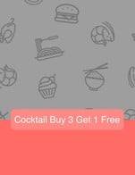 โปรโมชั่น Cocktail Buy 3 Get 1 Free แถม COSMOPOLITAN., NEGRONI., TOM COLLINS., White Snow, Sex On The Beach เมื่อสั่งเมนู จำนวน 3 ที่