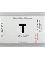 โปรโมชั่น Platinum Card ลด 10 - 15 % เมื่อสั่งเมนูในหมวด FOOD, BOTTLE, GLASS, SUPER CLASSIC COCKTAILS, CLASSIC COCKTAILS, OTHER, SIGNATURE COCKTAILS , MOCKTAIL , THAI SPIRIT, DARFT BEER