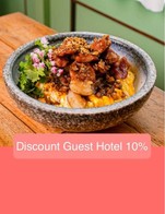 โปรโมชั่น Discount Guest Hotel 10% ลด 10 % เมื่อสั่งเมนู