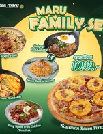𝗦𝗲𝘁 𝟲 : 𝗠𝗮𝗿𝘂 𝗙𝗮𝗺𝗶𝗹𝘆 𝗦𝗲𝘁
Hawaiian Bacon Pizza + Yang Nyum Fried Chicken (Boneless) + Steak Truffle Pasta + Bulgogi Bokkembap or Bacon Kimchi Risotto + Rose Cream Tteokbokki ปกติราคา 𝟭,𝟱𝟮𝟱.- ลดเหลือ 𝟭𝟬𝟵𝟵.-