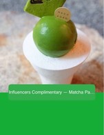 โปรโมชั่น Influencers Complimentary — Matcha Parfait ลด 100 % เมื่อสั่งเมนู Matcha Parfait | K04S