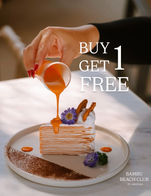 โปรโมชั่น Cake buy 1 get 1 free แถม ไก่สวรรค์, ไก่เกาหลีใต้, Mushroom , ลาเต้, มอคค่า, Espresso, ต้มยำ, Hot Espresso, ต้มยำปลา, Pineapple juice, Pineapple Shake, Orange Shake, Orange Juice, Pan Seared Tuna and Avocado Salad, Caesar salad goong, Iced Americano, Scallop tapas, Japanese roll with local prawn, Organic chicken satay, Polenta Fritta, Chacuterie Board, Calamari, Crispy mushroom, Crispy fried pork with herbs, Mediterranean salad, Buffalo mozzarella salad, Spicy salmon salad, Rayong seafood salad, Pretend shrimps salad, Lobster bisque, Pumpkin cream soup, Potato truffle shrimp soup, Tom kha kai, Truffle bun burger pork, Wagyu beef burger, The club, Black fettuccine cream with shrimp, Angel hair sotf shell & crab meat, Pizza margarita, Pizza Hawaiian, Pizza pepperoni, Pizza seafood, Duck cofit, Kurobuta pork chop, Roast pork loin, Roast chicken breast, Oven bake salmon, Asparagus with shrimps, Phad thai goong, Crispy fried omelet, Nam prig moo-kapi, Nam prig-pla, Cut fresh fruits, Italian tiramisu, Waffle blueberry cream, Mussel with wine cream sauce, Crispy cinamon, Vanilla creme brulee, Steam Jasmine Rice (Pot), Steam Jasmine Rice (Plate), Grilled sausage, Ossobuco, Chicken with cashew nut, Spaghetti carbonara, Penne arabiata seafood, Caesar salad kai, Tom yum seafood, Chicken wing BBQ sauce, Spa,shrimps rosso, Green curry with beef, Kra-prow moo egg lava, Fried prawn & tamarind sauce, Herbal Marinated Fried chicken wing with barbecue sauce, Chocolate Cake, Blueberry Cheesecake, Hot Latte, Hot Mocha, Hot Americano, Double Espresso, Hot Cappuccino, Iced Americano Orange, Iced Americano Yuzu, Iced Americano Passion Fruit Soda, Affogato, Iced Americano Lychee, Royal Darjeeling, Moroccan Mint Tea, Sencha, Iced Espresso Con Pana, English Breakfast, Grand Jasmine Tea, Earl Grey & Ginger Tea, Ice Tea Lychee, Thai Iced Tea, Oolong Presting tea, Chamomile, Apple Juice, Kiwi Juice, Coconut Juice, Mango Juice, Watermelon Shake, Passion Fruit Shake, Pink Guawa Juice, Hot Thai Tea, Iced Latte, Lychee Shake, Iced Cream Coconut Milk Shake, Blanc de Blanc Brut Btl., Brut Rose (Pinot Noir) Btl., No.28 Melacce Montecucco (Vermentino), No.96 Ricossa Gavi DOCG (Cortese), Terre More Maremma Cabernet DOC, Itinera Prima Classe Delle Venezie Pinot Grigio, No.111 Whispering Angle Rose 750ml, No.17 Centovie Colli Aprutini IGT Rosato , No.22 Chianti Montalbano DOCG, No.107 Tommasi Amarone, No.41 Fairview Pinotage, No.21 Château de Beaucastel Cotes du Rhone Coudoulet Rouge, No.69 Maison Castel Muscat, France, Gls Blanc de Blanc Brut, Banana Café, Lemon Cheese Pie, Carrot Cake, Hennessy VSOP, Remy Martn VSOP, Iced English Breakfast Tea, Iced Earl Grey Tea, Iced Moroccan Mint Tea, Iced Royal Darjeeling Tea, Iced Grand Jasmine Tea, Iced Sencha Tea, Iced Oolong Prestige , Iced Chamomile Tea, Earl Grey Tea, Corkage Charge Fee, Blushing Bamboo, Old Fashioned, Apricot Sour, Limoncello, Jägermeister, Glenmorangie Original 10 Years, Glenfiddich 12 Years, Glenlivet 15 Years, Macallan 12 years old sherry oak, Ballantine's 17 Years, JW Blue Label, Hiram Walker Cream De Cacao Brown, Heering Cherry Liqueur, Singleton 12 Years, Chivas Regal 18 Year, Olmeca Gold, Sierra Gold & Cola Coke, Bacardi Blanca, Bacardi Black, Absolut Blue, Belvedere, Absolut Raspberry, No.92 Pinical Estate Reserve Chardonnay, No.98 Satellite Sauvignon Blanc, No.35 Languedoc Roussillon Duboeuf Pinot Noir, Pink Guava Mojito, Mojito, Mango Colada, Mango lassi, Tonic Water, Soda Can, Chang Water, Chocolate Milk Shake, Vanilla Milk Shake, Strawberry Milk Shake, Coke, Coke Light, Sprite, Fanta Orange, Ginger Ale, Evian S (Sparkling), Evian L (Still), Evian S (Still), Evian L (Sparkling), Blue Kamikaze, Banana Colada, Cosmopolitan, Aperol Spritz, Caipiroska, Mai Tai Ruby, Manhattan Classic, Negroni, Irish Coffee, Gls Pinical Estate Reserve Shiraz, Gls Colina Cabernet Sauvignon, No.57 IL Fresco Prosecco DOC Treviso Brut Btl., No.66 Lanson Black Label Brut Btl., No.88 Nicolas Feuillatte Brut Rose, No.87 Nicolas Feuillatte Brut Reserve, No.67 Lucien Riesling Reserve, No.42 Famille Perrin Reserve Cotes-du-Rhone Rouge, No.94 Pinical Estate Reserve Shiraz, No.93 Pinical Estate Reserve Cabernet Merlot, Cheesecake, No.26 Colina Cabernet Sauvignon, Tuskanone Tuscany IGT, Cartlidge & Browne Merlot, Gls Colina Chardonnay, Chang Beer, Heineken Beer, Asahi Beer, Singha Beer, Hoegaarden Beer, Corona Extra Light, Hoegaarden Rosee Beer, San Miguel Light Beer, Rumbling bamboo, Rayong-roni, Bamboo Sour, Bellini, Mai Tai, JW Black Label, John Jameson, Mango Shake, No.27 Colina Chardonnay, Grey Goose, Smirnoff, Ron Zacapa, Kiwi Collins, Blue Margarita, Pina Colada, Singapore Sling, Zombie, Midori Sour, Amaretto Sour, Bourbon Sour, Lychee Martini, Dirty Martini, Vodkatini, Vesper, Dry Martini, Mango Daiquiri, Frozen Blue Daiquiri, Daiquiri, Mexican Coffee, Jamaica Coffee, Virgin Pina Colada, Virgin Ginger Mojito, Ice Cappuccino, Booster, Martini Bianco, Baileys, Sambuca, Kahlua, Cointreau, Blue Curacao, Midori Melon, Iced Co Coa, Apple Shake, Orange Cake, Bamboo Sunrise, Margarita Cock Tail, Aura, Lychee Mojito, Mango Daiquiri, Iced Americano Yuzu Soda, Tomahawk (Cancel), Promotion colina cabernet sauvignon, BBQ Pork Ribs, Khao Soi Nua, Khao Soi Kai, Promotion Thai Iced Tea, Sirloin steak, Iced Peach Americano Soda, Blooming Strawberry, Frozen strawberry Daiquiri, Amaretto, Malibu, Aperol Aperitivo, Peach Schapps, Orange Curacao, Campari, Ricard, Martini Dry, Martini Rosso, Havana Club 7 years, Triple Sec, Havana Club 3 years, Galliano Vanilla, Beefeater, Bombay Sapphire, Don Julio Blanco & Cola Coke, Tanqueray, Hendrik's, Gordon's Gin, Jose Cuervo Silver & Cola Coke, Marker's Mark, Canadian Club, Pernod, Fernet Branca, Jim Beam, Jack Daniel's, Matcha Crepe Cake (Cancel), Siam Coffee, Elmfield Sparkling Cuvee, Elmfield Sparkling Rose, Banoffee cake (Cancel), Blueberry Cake (Cancel), Vanilla cake, เมนูทดสอบ, Thai Iced Green Tea, Event & Space Rental, Yoga Class, Other, Drink Package (27/07/24), Drink Package (28/07/24), Iced Bucket, Ice Bucket, Dirty Coffee, Rib Eye & mango Sticky Rice, Long Island, Sirloin & Custard Caramel , Mixed fried Bam-bu beach, Mixed grilled Bam-bu club, Moo Yang, Squids Salad, Bambu club beef sandwich, Spaghetti meat ball, Spaghetti seabass & pesto, Pizza ” Kha-prow-moo” , Durian pizza, Chicken masala & roti, Lamp chop, Braised lamp leg with red wine, Crispy german pork knuckle & mash potato, Bake Augratin, Bake back ribs BBQ sauce served with wedges potato, Premium Tomahawk steak, Pork lasagna, Steam seabass with lime sauce, Deep fried seabass with sweet & chili sauce, Steam seabass with soya sauce, Deep fried seabass & crispy garlic, Tod man Kung, Unadon Japanese style (Cencel), California ma ki (Cancel), Moo cha-Muang, Ink squids soup, Sticky rice with mango, Mixed Thai sweet bam-bu, Caramel Custard Pudding, Coconut Cake, Sushi Set, Sashimi Set, Ice-cream Vanilla, Rib eye steak, Vampire Ruby, Devil's Margarita, Tea Drink Package, Mocktail Package, Drambuie, Thai Tea Crepe Cake, Striploin Steak, French fries., Fried potato wedges., Hot Matcha Latte, Iced Matcha Orange, Iced Matcha Latte, Iced Matcha Coconut , Kids 'day-French fries, Kids 'day deep fried potato wedge , Kids' day Coke, Kids' day Fanta orange, Kids' day sprite, Kids' day orange juice, Kids' day pineapple juice, Kids' day apple juice, Vanilla I/C topped, Braised pork leg, CHN glass of red wine, Fried egg, Mayonnaise, Combucha, Bake rice with prawns & pineapple, Stir fried seafood with steamed  jasmine rice., Wok fried rice with seafood, Wok fried rice with chicken., Wok fried  rice with pork…, Wok fried basil with seafood., “Lamb” Massaman, Cheese fondue., German pork schnitzel., Iced Americano Coconut, lemon & Honney Ice Tea, Garlic bread, Pro summer Pizza  Set 1, Pro summer Pizza  Set 2., Ice Americano Lemon Honey, Ice Matcha  Strawberry, Bamboo Pink Milk, Strawberry Soda, Passion fruit Soda, Yusu Soda, Peach Soda, Buffet Package with Soft Drinks, Buffet BBQ, Dirty matcha, Dirty thai tea, Dirty thai Green tea, Chocolate Ice Cream, Strawberry Ice Cream, Vanilla Ice Cream, Coconut Ice Cream, Kiwi & Apple, Matcha Apple lemon, Iced Mocha, Bamboo Fruit Punch, Iced Espresso, Squid Ink Soup , Chicken Soup with Cardamom, Hot Espresso Coconut, ทดลอง, Soda singha one way, lemon honey butterfly pea, Iced matcha cafe, Promotion  - Blooming Strawberry, Promotion  - lemon honey butterfly pea, Promotion  - Thai Iced Tea, Promotion  -  Bamboo Fruit Punch, Promotion  - Iced Matcha Coconut , Butterfly Pea Coconut Juice, Espresso martini cocktail, Espresso mojito mocktail, Set - Pink Guava Mojito, Set - Shrimp Canape, Fruit Salad with Grilled Scallops , Grilled Gyoza , Bruschetta , Penne with Pork Bolognese, Penne with Beef Bolognese, Spaghetti with Northern Thai Sausage (Sai Ua), Meat Combo Pizza, Napoli Pizza, Pizzeria Pizza, Pizza Puff, Fried Pork Ribs with Garlic, Thai Fish Cakes – Tod Mun Pla Krai , Galangal Chili Paste with Beef & Vegetables, Thai Omelet with Fermented Pork, Chongqing Mala Stir-Fry, Grilled River Prawns with Salt, Stir-Fried Prawns with Chili & Salt, Grilled Salmon with Soy Sauce & Garlic Rice, Clear Tom Yum Seabass - M,  Clear Tom Yum Seabass - L, Spicy Stir-Fried Seabass - Chanthaburi Style, Soy-Braised Salmon Head, Squid with Salted Egg Sauce, Seafood Curry Powder Stir-Fry, Rayong Seafood Bucket - M, Rayong Seafood Bucket - L, Spicy Pork Bone Soup, Chicken Massaman Curry, Southern Spicy Pork Ribs , Grilled Pork Belly with Kimchi & Vegetables, Crispy Pork Belly with Fish Sauce, Braised Pork Belly - Moo Hong, Singha draft beer, 30 liters., Thai Food Buffet Dinner, Iced Americano (group), Iced Co Coa  (group), Iced Latte (group), Watermelon Shake (Group), Thai Iced Tea (Group), Thai Food Buffet Luch, Food Offered to the  Buddha, Buffet Package with Soft Drinks (11.01.26), Fragrance of Rose , Zanta Bambu, Solf foral blossom , Passion Fruit Colada, Spice Lychee Martini, Sweet corn cream soup & grilled scallops butter(2 Sets)(Valentine), Grilled lamb rib steak served with buttered potatoes & red wine sauce (2 Sets)(Valentine), Caramel custard (2 Sets) (Valentine), Jose Cuervo Silver & Soda Schweppes, Sierra Gold &  Soda Schweppes, Don Julio Blanco & Soda Schweppes, gentle green  herbal , Gentle Green Herbal, Deep-Fried Shrimp Cakes, Hot Shot, Pure Matcha , Wok fried rice with Shrimp (Small), Wok fried rice with chicken (Small), Wok fried rice with pork (Small) เมื่อสั่งเมนู ไก่สวรรค์, ไก่เกาหลีใต้, Mushroom , ลาเต้, มอคค่า, Espresso, ต้มยำ, Hot Espresso, ต้มยำปลา, Pineapple juice, Pineapple Shake, Orange Shake, Orange Juice, Pan Seared Tuna and Avocado Salad, Caesar salad goong, Iced Americano, Scallop tapas, Japanese roll with local prawn, Organic chicken satay, Polenta Fritta, Chacuterie Board, Calamari, Crispy mushroom, Crispy fried pork with herbs, Mediterranean salad, Buffalo mozzarella salad, Spicy salmon salad, Rayong seafood salad, Pretend shrimps salad, Lobster bisque, Pumpkin cream soup, Potato truffle shrimp soup, Tom kha kai, Truffle bun burger pork, Wagyu beef burger, The club, Black fettuccine cream with shrimp, Angel hair sotf shell & crab meat, Pizza margarita, Pizza Hawaiian, Pizza pepperoni, Pizza seafood, Duck cofit, Kurobuta pork chop, Roast pork loin, Roast chicken breast, Oven bake salmon, Asparagus with shrimps, Phad thai goong, Crispy fried omelet, Nam prig moo-kapi, Nam prig-pla, Cut fresh fruits, Italian tiramisu, Waffle blueberry cream, Mussel with wine cream sauce, Crispy cinamon, Vanilla creme brulee, Steam Jasmine Rice (Pot), Steam Jasmine Rice (Plate), Grilled sausage, Ossobuco, Chicken with cashew nut, Spaghetti carbonara, Penne arabiata seafood, Caesar salad kai, Tom yum seafood, Chicken wing BBQ sauce, Spa,shrimps rosso, Green curry with beef, Kra-prow moo egg lava, Fried prawn & tamarind sauce, Herbal Marinated Fried chicken wing with barbecue sauce, Chocolate Cake, Blueberry Cheesecake, Hot Latte, Hot Mocha, Hot Americano, Double Espresso, Hot Cappuccino, Iced Americano Orange, Iced Americano Yuzu, Iced Americano Passion Fruit Soda, Affogato, Iced Americano Lychee, Royal Darjeeling, Moroccan Mint Tea, Sencha, Iced Espresso Con Pana, English Breakfast, Grand Jasmine Tea, Earl Grey & Ginger Tea, Ice Tea Lychee, Thai Iced Tea, Oolong Presting tea, Chamomile, Apple Juice, Kiwi Juice, Coconut Juice, Mango Juice, Watermelon Shake, Passion Fruit Shake, Pink Guawa Juice, Hot Thai Tea, Iced Latte, Lychee Shake, Iced Cream Coconut Milk Shake, Blanc de Blanc Brut Btl., Brut Rose (Pinot Noir) Btl., No.28 Melacce Montecucco (Vermentino), No.96 Ricossa Gavi DOCG (Cortese), Terre More Maremma Cabernet DOC, Itinera Prima Classe Delle Venezie Pinot Grigio, No.111 Whispering Angle Rose 750ml, No.17 Centovie Colli Aprutini IGT Rosato , No.22 Chianti Montalbano DOCG, No.107 Tommasi Amarone, No.41 Fairview Pinotage, No.21 Château de Beaucastel Cotes du Rhone Coudoulet Rouge, No.69 Maison Castel Muscat, France, Gls Blanc de Blanc Brut, Banana Café, Lemon Cheese Pie, Carrot Cake, Hennessy VSOP, Remy Martn VSOP, Iced English Breakfast Tea, Iced Earl Grey Tea, Iced Moroccan Mint Tea, Iced Royal Darjeeling Tea, Iced Grand Jasmine Tea, Iced Sencha Tea, Iced Oolong Prestige , Iced Chamomile Tea, Earl Grey Tea, Corkage Charge Fee, Blushing Bamboo, Old Fashioned, Apricot Sour, Limoncello, Jägermeister, Glenmorangie Original 10 Years, Glenfiddich 12 Years, Glenlivet 15 Years, Macallan 12 years old sherry oak, Ballantine's 17 Years, JW Blue Label, Hiram Walker Cream De Cacao Brown, Heering Cherry Liqueur, Singleton 12 Years, Chivas Regal 18 Year, Olmeca Gold, Sierra Gold & Cola Coke, Bacardi Blanca, Bacardi Black, Absolut Blue, Belvedere, Absolut Raspberry, No.92 Pinical Estate Reserve Chardonnay, No.98 Satellite Sauvignon Blanc, No.35 Languedoc Roussillon Duboeuf Pinot Noir, Pink Guava Mojito, Mojito, Mango Colada, Mango lassi, Tonic Water, Soda Can, Chang Water, Chocolate Milk Shake, Vanilla Milk Shake, Strawberry Milk Shake, Coke, Coke Light, Sprite, Fanta Orange, Ginger Ale, Evian S (Sparkling), Evian L (Still), Evian S (Still), Evian L (Sparkling), Blue Kamikaze, Banana Colada, Cosmopolitan, Aperol Spritz, Caipiroska, Mai Tai Ruby, Manhattan Classic, Negroni, Irish Coffee, Gls Pinical Estate Reserve Shiraz, Gls Colina Cabernet Sauvignon, No.57 IL Fresco Prosecco DOC Treviso Brut Btl., No.66 Lanson Black Label Brut Btl., No.88 Nicolas Feuillatte Brut Rose, No.87 Nicolas Feuillatte Brut Reserve, No.67 Lucien Riesling Reserve, No.42 Famille Perrin Reserve Cotes-du-Rhone Rouge, No.94 Pinical Estate Reserve Shiraz, No.93 Pinical Estate Reserve Cabernet Merlot, Cheesecake, No.26 Colina Cabernet Sauvignon, Tuskanone Tuscany IGT, Cartlidge & Browne Merlot, Gls Colina Chardonnay, Chang Beer, Heineken Beer, Asahi Beer, Singha Beer, Hoegaarden Beer, Corona Extra Light, Hoegaarden Rosee Beer, San Miguel Light Beer, Rumbling bamboo, Rayong-roni, Bamboo Sour, Bellini, Mai Tai, JW Black Label, John Jameson, Mango Shake, No.27 Colina Chardonnay, Grey Goose, Smirnoff, Ron Zacapa, Kiwi Collins, Blue Margarita, Pina Colada, Singapore Sling, Zombie, Midori Sour, Amaretto Sour, Bourbon Sour, Lychee Martini, Dirty Martini, Vodkatini, Vesper, Dry Martini, Mango Daiquiri, Frozen Blue Daiquiri, Daiquiri, Mexican Coffee, Jamaica Coffee, Virgin Pina Colada, Virgin Ginger Mojito, Ice Cappuccino, Booster, Martini Bianco, Baileys, Sambuca, Kahlua, Cointreau, Blue Curacao, Midori Melon, Iced Co Coa, Apple Shake, Orange Cake, Bamboo Sunrise, Margarita Cock Tail, Aura, Lychee Mojito, Mango Daiquiri, Iced Americano Yuzu Soda, Tomahawk (Cancel), Promotion colina cabernet sauvignon, BBQ Pork Ribs, Khao Soi Nua, Khao Soi Kai, Promotion Thai Iced Tea, Sirloin steak, Iced Peach Americano Soda, Blooming Strawberry, Frozen strawberry Daiquiri, Amaretto, Malibu, Aperol Aperitivo, Peach Schapps, Orange Curacao, Campari, Ricard, Martini Dry, Martini Rosso, Havana Club 7 years, Triple Sec, Havana Club 3 years, Galliano Vanilla, Beefeater, Bombay Sapphire, Don Julio Blanco & Cola Coke, Tanqueray, Hendrik's, Gordon's Gin, Jose Cuervo Silver & Cola Coke, Marker's Mark, Canadian Club, Pernod, Fernet Branca, Jim Beam, Jack Daniel's, Matcha Crepe Cake (Cancel), Siam Coffee, Elmfield Sparkling Cuvee, Elmfield Sparkling Rose, Banoffee cake (Cancel), Blueberry Cake (Cancel), Vanilla cake, เมนูทดสอบ, Thai Iced Green Tea, Event & Space Rental, Yoga Class, Other, Drink Package (27/07/24), Drink Package (28/07/24), Iced Bucket, Ice Bucket, Dirty Coffee, Rib Eye & mango Sticky Rice, Long Island, Sirloin & Custard Caramel , Mixed fried Bam-bu beach, Mixed grilled Bam-bu club, Moo Yang, Squids Salad, Bambu club beef sandwich, Spaghetti meat ball, Spaghetti seabass & pesto, Pizza ” Kha-prow-moo” , Durian pizza, Chicken masala & roti, Lamp chop, Braised lamp leg with red wine, Crispy german pork knuckle & mash potato, Bake Augratin, Bake back ribs BBQ sauce served with wedges potato, Premium Tomahawk steak, Pork lasagna, Steam seabass with lime sauce, Deep fried seabass with sweet & chili sauce, Steam seabass with soya sauce, Deep fried seabass & crispy garlic, Tod man Kung, Unadon Japanese style (Cencel), California ma ki (Cancel), Moo cha-Muang, Ink squids soup, Sticky rice with mango, Mixed Thai sweet bam-bu, Caramel Custard Pudding, Coconut Cake, Sushi Set, Sashimi Set, Ice-cream Vanilla, Rib eye steak, Vampire Ruby, Devil's Margarita, Tea Drink Package, Mocktail Package, Drambuie, Thai Tea Crepe Cake, Striploin Steak, French fries., Fried potato wedges., Hot Matcha Latte, Iced Matcha Orange, Iced Matcha Latte, Iced Matcha Coconut , Kids 'day-French fries, Kids 'day deep fried potato wedge , Kids' day Coke, Kids' day Fanta orange, Kids' day sprite, Kids' day orange juice, Kids' day pineapple juice, Kids' day apple juice, Vanilla I/C topped, Braised pork leg, CHN glass of red wine, Fried egg, Mayonnaise, Combucha, Bake rice with prawns & pineapple, Stir fried seafood with steamed  jasmine rice., Wok fried rice with seafood, Wok fried rice with chicken., Wok fried  rice with pork…, Wok fried basil with seafood., “Lamb” Massaman, Cheese fondue., German pork schnitzel., Iced Americano Coconut, lemon & Honney Ice Tea, Garlic bread, Pro summer Pizza  Set 1, Pro summer Pizza  Set 2., Ice Americano Lemon Honey, Ice Matcha  Strawberry, Bamboo Pink Milk, Strawberry Soda, Passion fruit Soda, Yusu Soda, Peach Soda, Buffet Package with Soft Drinks, Buffet BBQ, Dirty matcha, Dirty thai tea, Dirty thai Green tea, Chocolate Ice Cream, Strawberry Ice Cream, Vanilla Ice Cream, Coconut Ice Cream, Kiwi & Apple, Matcha Apple lemon, Iced Mocha, Bamboo Fruit Punch, Iced Espresso, Squid Ink Soup , Chicken Soup with Cardamom, Hot Espresso Coconut, ทดลอง, Soda singha one way, lemon honey butterfly pea, Iced matcha cafe, Promotion  - Blooming Strawberry, Promotion  - lemon honey butterfly pea, Promotion  - Thai Iced Tea, Promotion  -  Bamboo Fruit Punch, Promotion  - Iced Matcha Coconut , Butterfly Pea Coconut Juice, Espresso martini cocktail, Espresso mojito mocktail, Set - Pink Guava Mojito, Set - Shrimp Canape, Fruit Salad with Grilled Scallops , Grilled Gyoza , Bruschetta , Penne with Pork Bolognese, Penne with Beef Bolognese, Spaghetti with Northern Thai Sausage (Sai Ua), Meat Combo Pizza, Napoli Pizza, Pizzeria Pizza, Pizza Puff, Fried Pork Ribs with Garlic, Thai Fish Cakes – Tod Mun Pla Krai , Galangal Chili Paste with Beef & Vegetables, Thai Omelet with Fermented Pork, Chongqing Mala Stir-Fry, Grilled River Prawns with Salt, Stir-Fried Prawns with Chili & Salt, Grilled Salmon with Soy Sauce & Garlic Rice, Clear Tom Yum Seabass - M,  Clear Tom Yum Seabass - L, Spicy Stir-Fried Seabass - Chanthaburi Style, Soy-Braised Salmon Head, Squid with Salted Egg Sauce, Seafood Curry Powder Stir-Fry, Rayong Seafood Bucket - M, Rayong Seafood Bucket - L, Spicy Pork Bone Soup, Chicken Massaman Curry, Southern Spicy Pork Ribs , Grilled Pork Belly with Kimchi & Vegetables, Crispy Pork Belly with Fish Sauce, Braised Pork Belly - Moo Hong, Singha draft beer, 30 liters., Thai Food Buffet Dinner, Iced Americano (group), Iced Co Coa  (group), Iced Latte (group), Watermelon Shake (Group), Thai Iced Tea (Group), Thai Food Buffet Luch, Food Offered to the  Buddha, Buffet Package with Soft Drinks (11.01.26), Fragrance of Rose , Zanta Bambu, Solf foral blossom , Passion Fruit Colada, Spice Lychee Martini, Sweet corn cream soup & grilled scallops butter(2 Sets)(Valentine), Grilled lamb rib steak served with buttered potatoes & red wine sauce (2 Sets)(Valentine), Caramel custard (2 Sets) (Valentine), Jose Cuervo Silver & Soda Schweppes, Sierra Gold &  Soda Schweppes, Don Julio Blanco & Soda Schweppes, gentle green  herbal , Gentle Green Herbal, Deep-Fried Shrimp Cakes, Hot Shot, Pure Matcha , Wok fried rice with Shrimp (Small), Wok fried rice with chicken (Small), Wok fried rice with pork (Small)