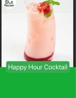 โปรโมชั่น Happy Hour Cocktail  แถม  เมื่อสั่งเมนู  จำนวน 1 ที่