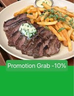 โปรโมชั่น Steak Frites-10% ลด 100 บาท เมื่อสั่งเมนู Steak Frites