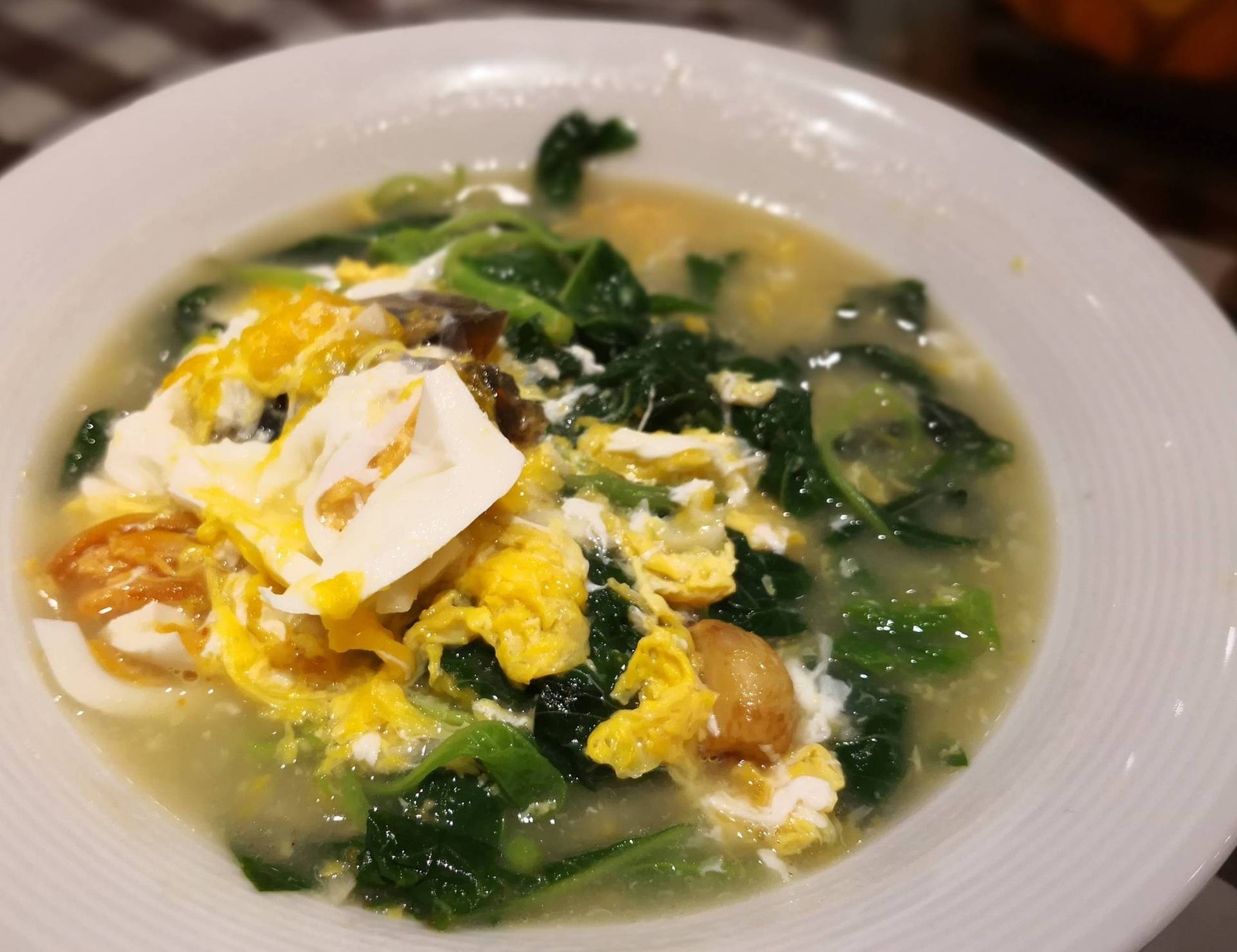 ผักโขมจีนกับไข่ 3 อย่าง ร้าน Boon Tong Kee โครงการดิอัพ พระราม 3 Wongnai