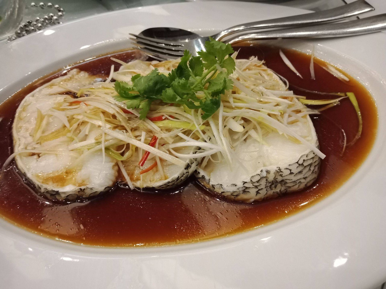 ปลาหิมะเจี๋ยนซีอิ้ว ร้าน Tapestry Restaurant Kantary Hotel Korat Wongnai