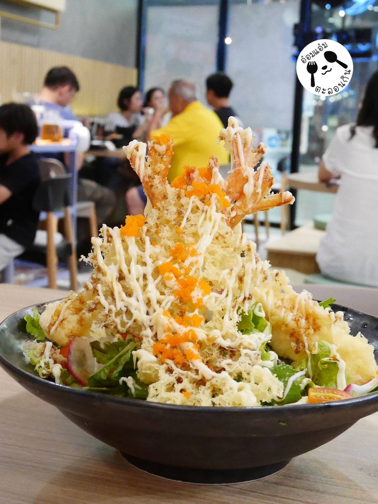 Ebi Tempura Salad ร้าน HOSHI JAPANESE 101The third place Wongnai