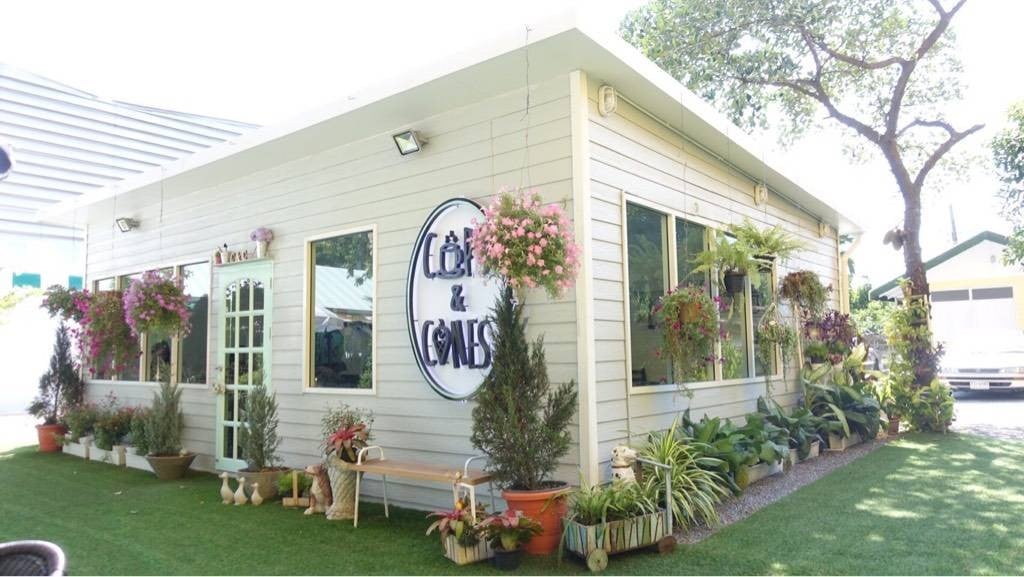 รีวิว Cups&Cones ถ.เลียบคลองประปา แจ้งวัฒนะ นนทบุรี ร้านคาเฟ่สวนสวย