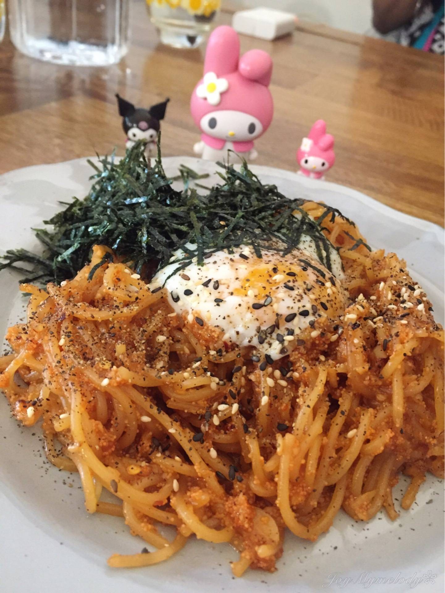 Pasta Spicy Garlic & Mentaiko with Soft Boiled Egg • เรามาเพื่อจานนี้