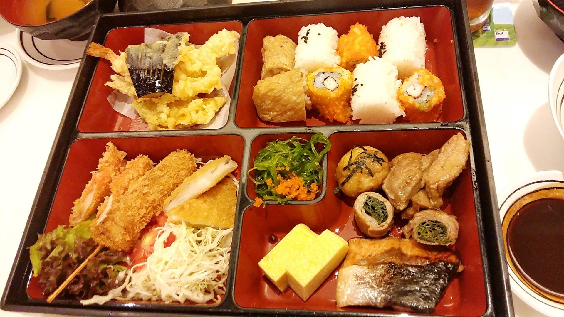 Fuji Bento Tempura Set ร้าน Fuji Japanese Restaurant เซ็นทรัลพลาซา