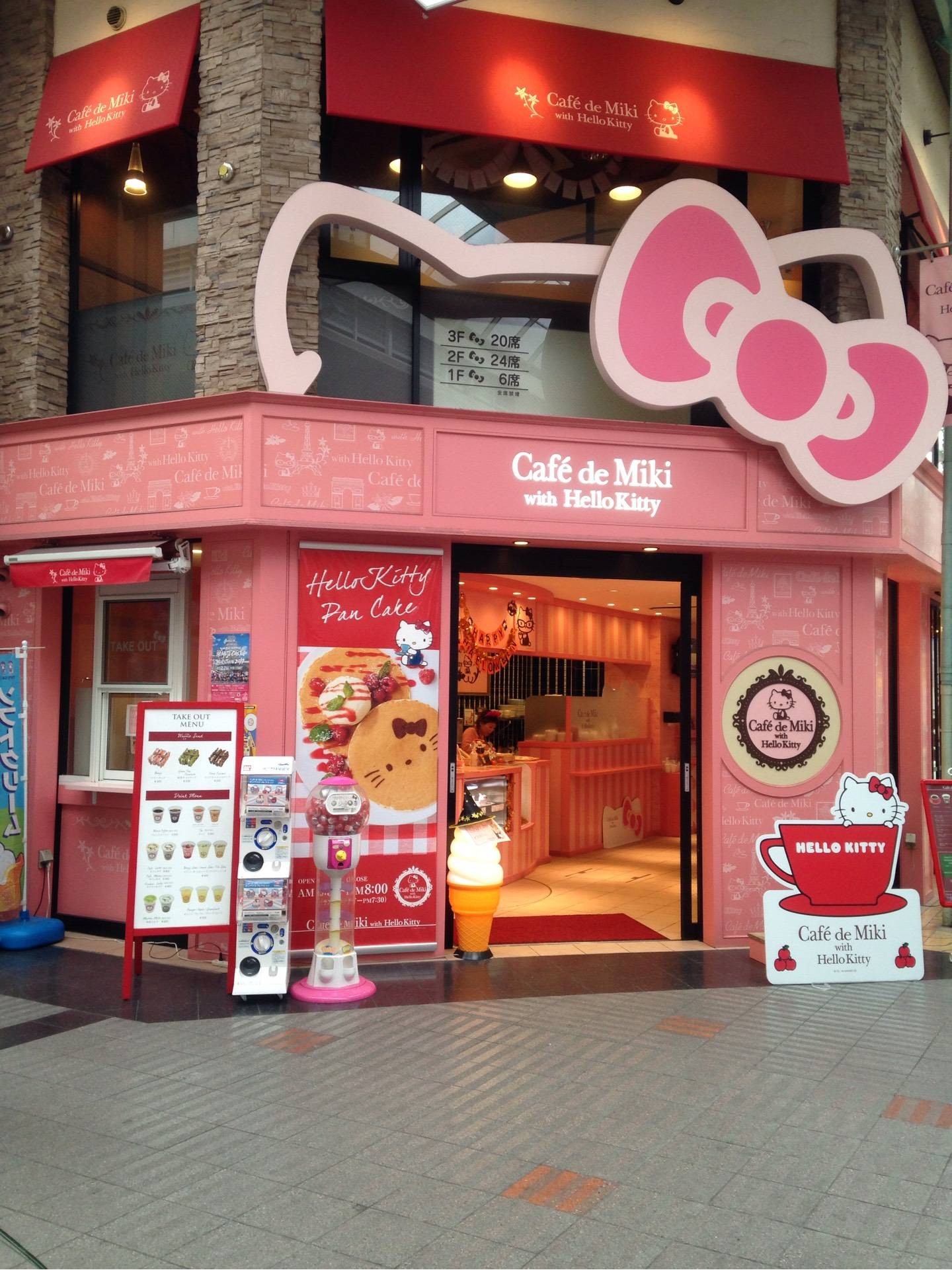 ร ว ว Cafe De Miki Whit Hello Kitty Himeji ชาเข ยวร อนอร อยส ดๆค ะ Wongnai