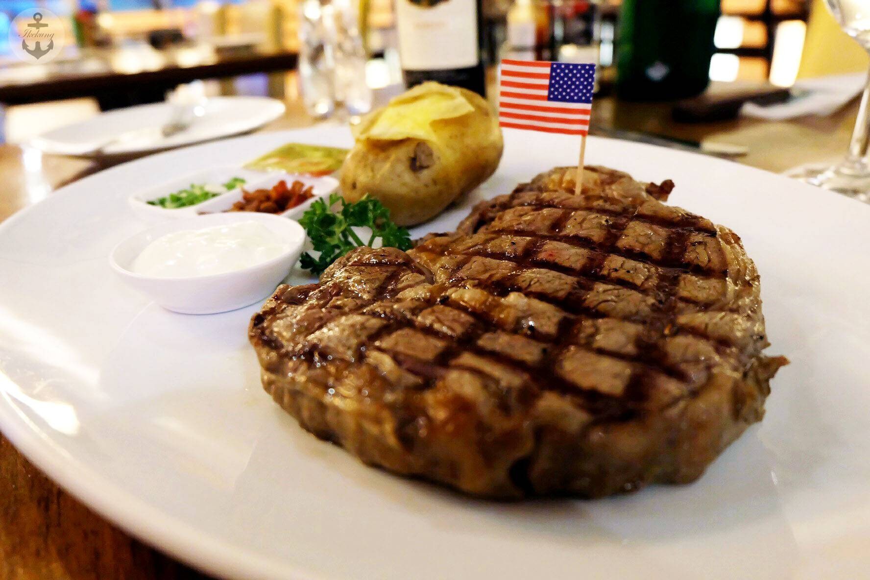 Steak Dinner Rib Eye Usda Prime • ชิ้นหนาๆ แต่นุ่ม ร้าน Bourbon 