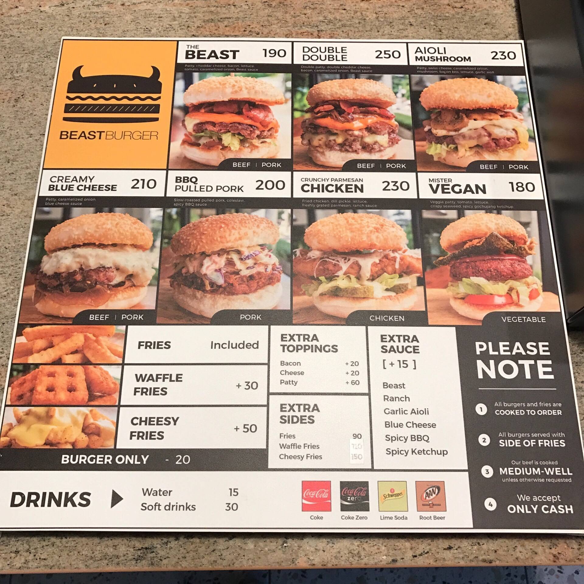 รีวิว Beast Burger แฮมเบอร์เกอร์เนื้อ น้ำซอสอร่อย