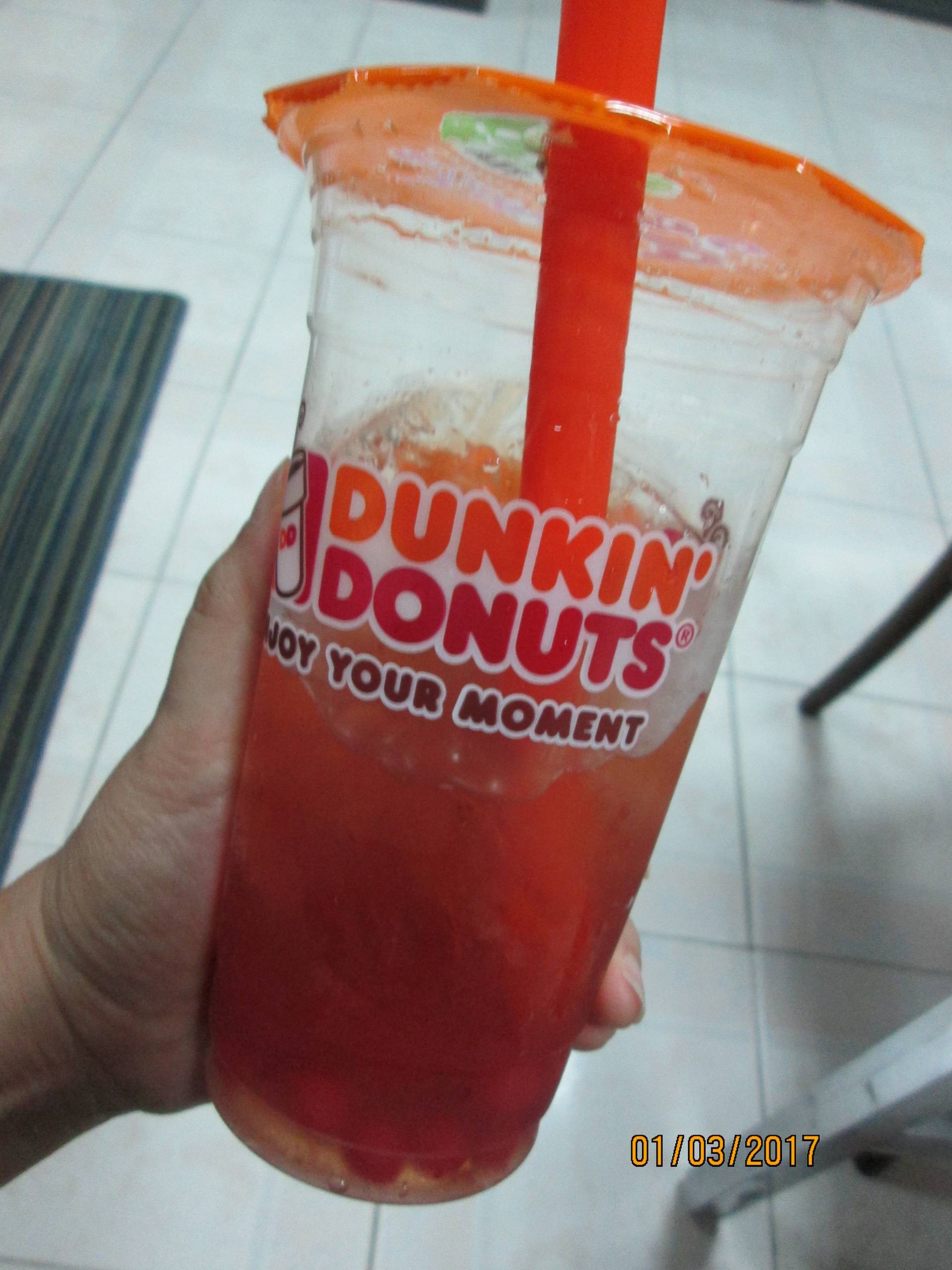 รีวิว Dunkin' เทสโก้ โลตัสบางประกอก Popping Tea