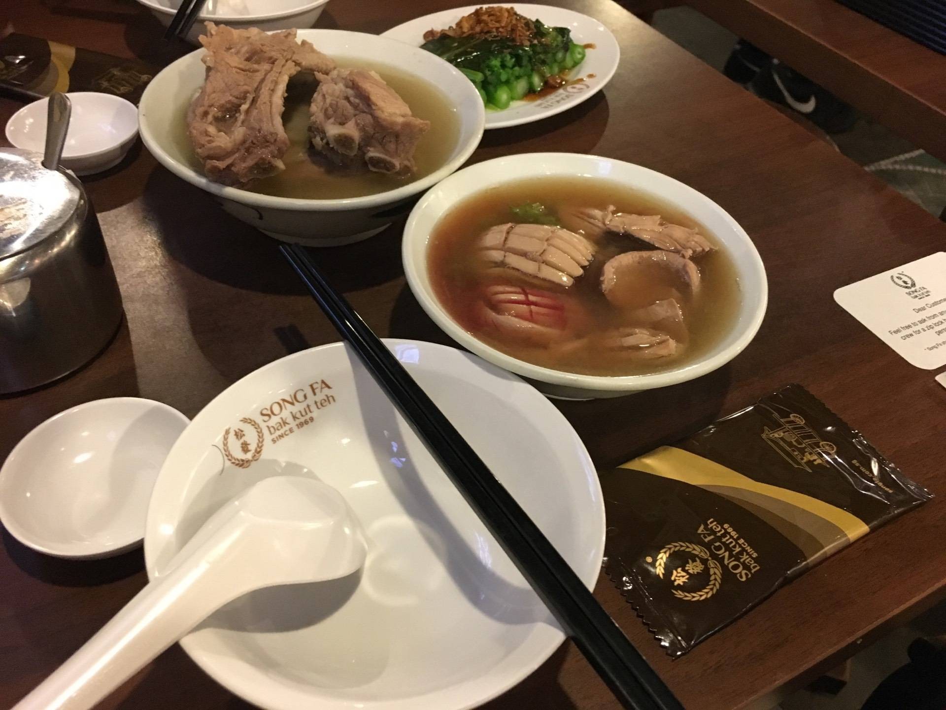รีวิว Song Fa bakkuteh Chinatown Point Great Bak kut teh in Singapore, reach from MRT Clarke