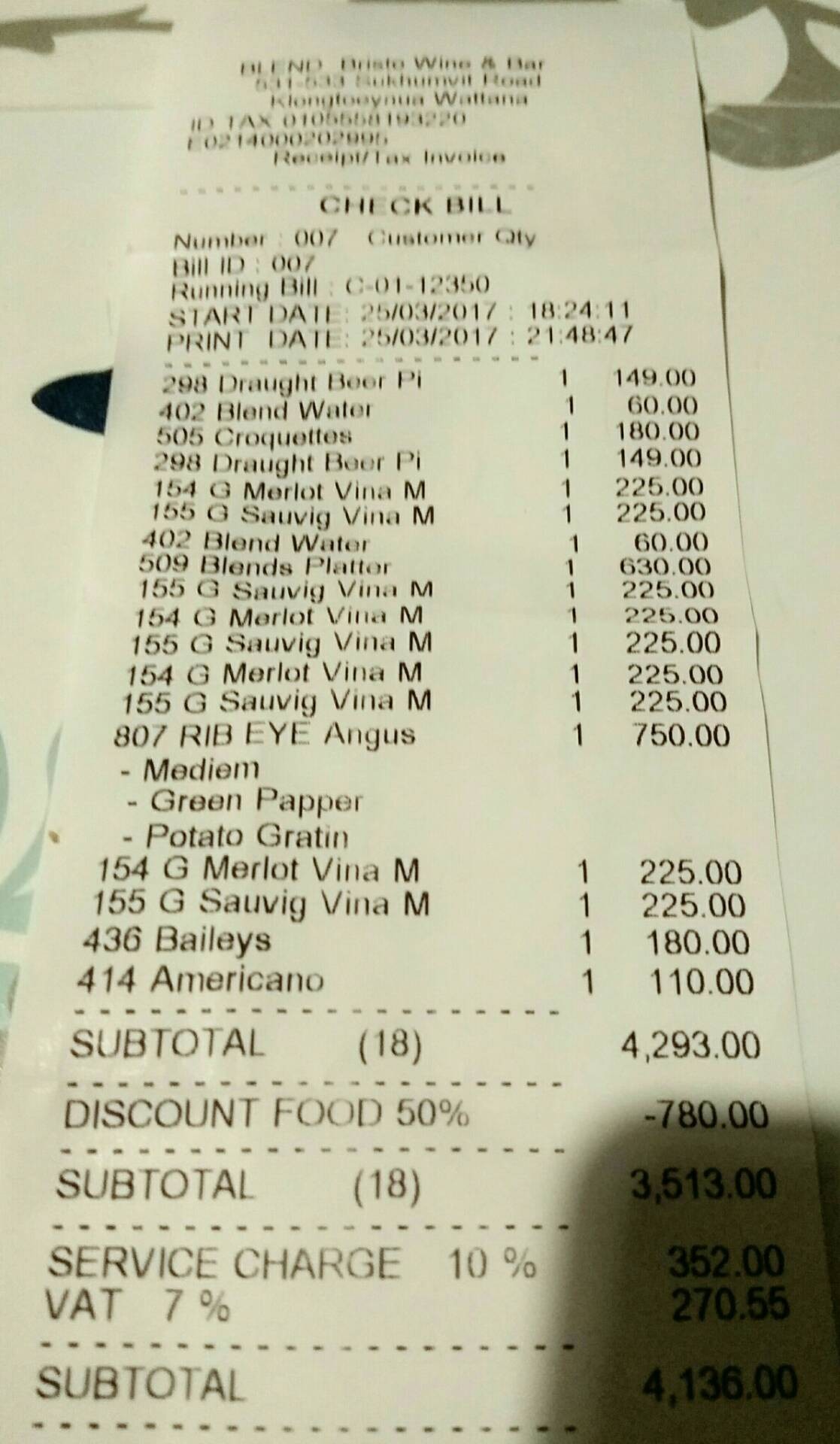 รูป Blend Bistro & Wine Bar