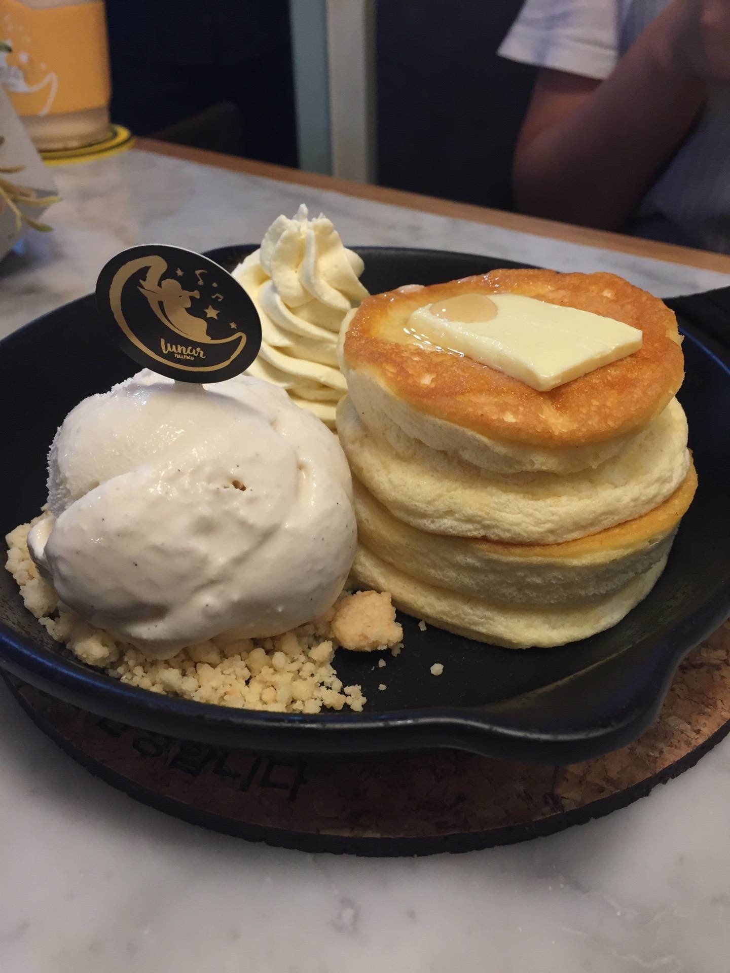 รีวิว Lunar Nuna Korean Dessert Cafe Siam Square One souffle pancake