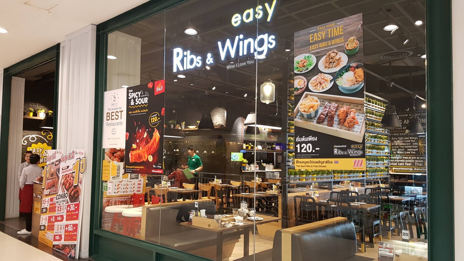 รีวิว Easy Ribs & Wings By Wine I Love You เดอะมอลล์บางกะปิ รสดี