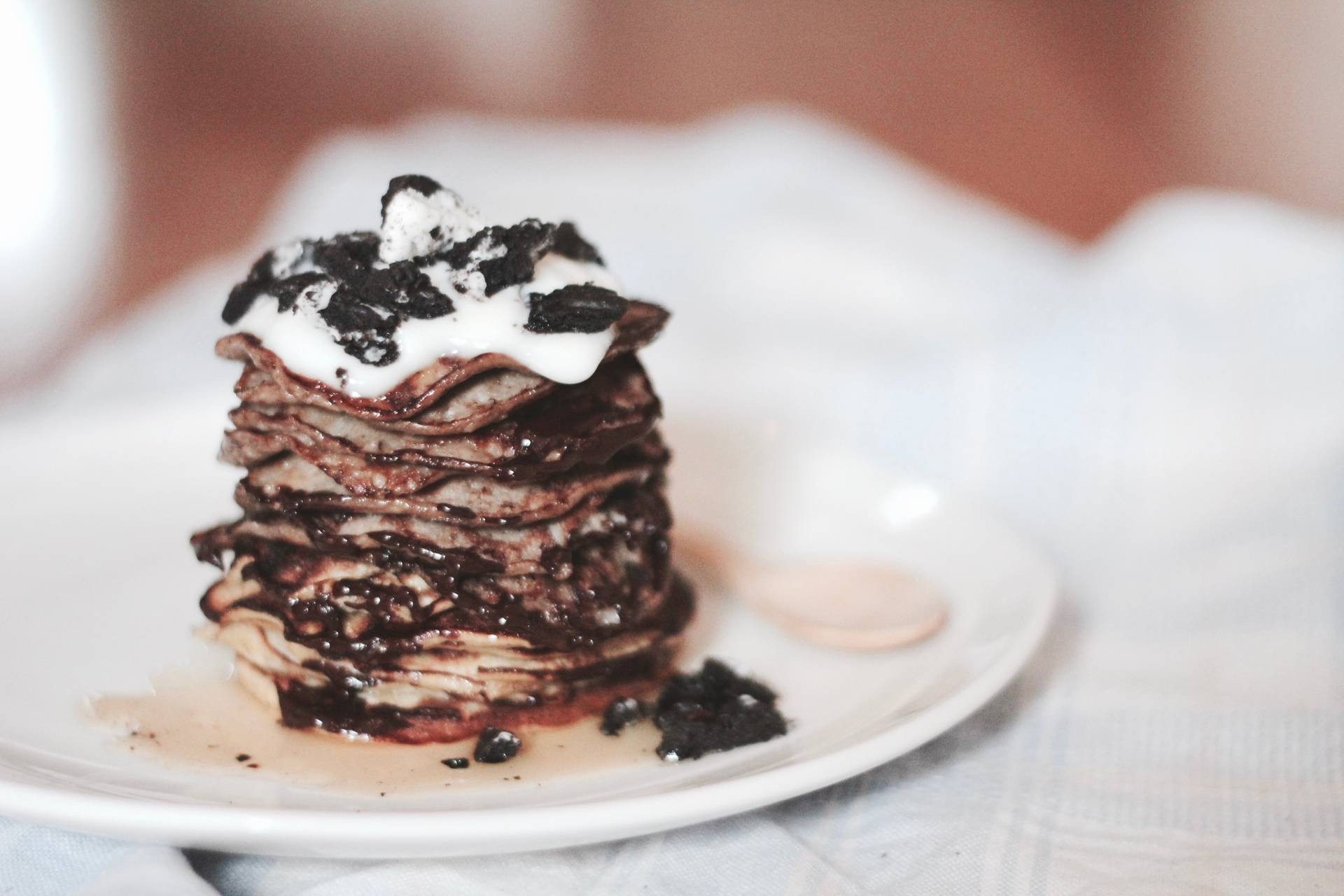 [สูตรอาหารคลีน] Oreo chocolate pancake ไร้แป้ง!