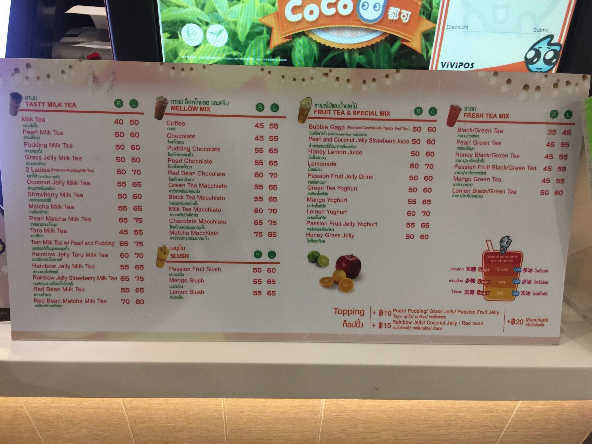 รูป Coco Fresh Tea & Juice Central Plaza West Gate Wongnai