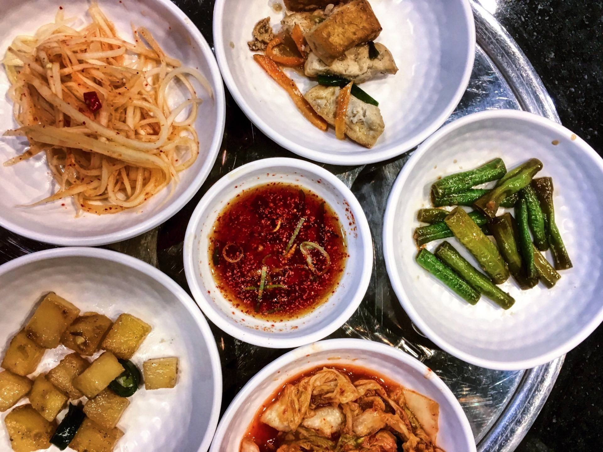 เครื่องเคียง ร้าน Seoul Korean Cuisine Market Village Suvarnabhumi