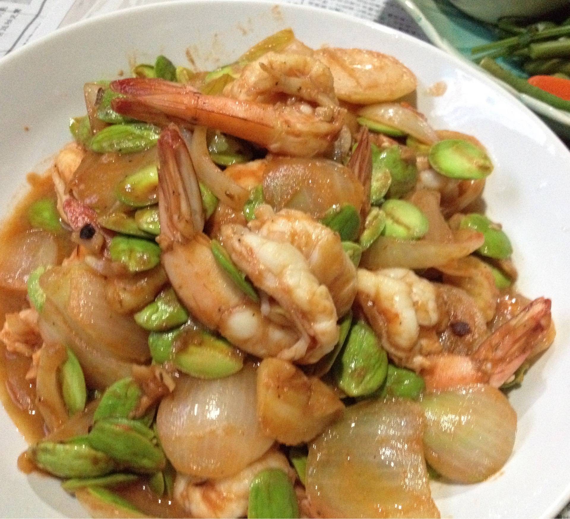 สะตอผัดกะปิกุ้งสด