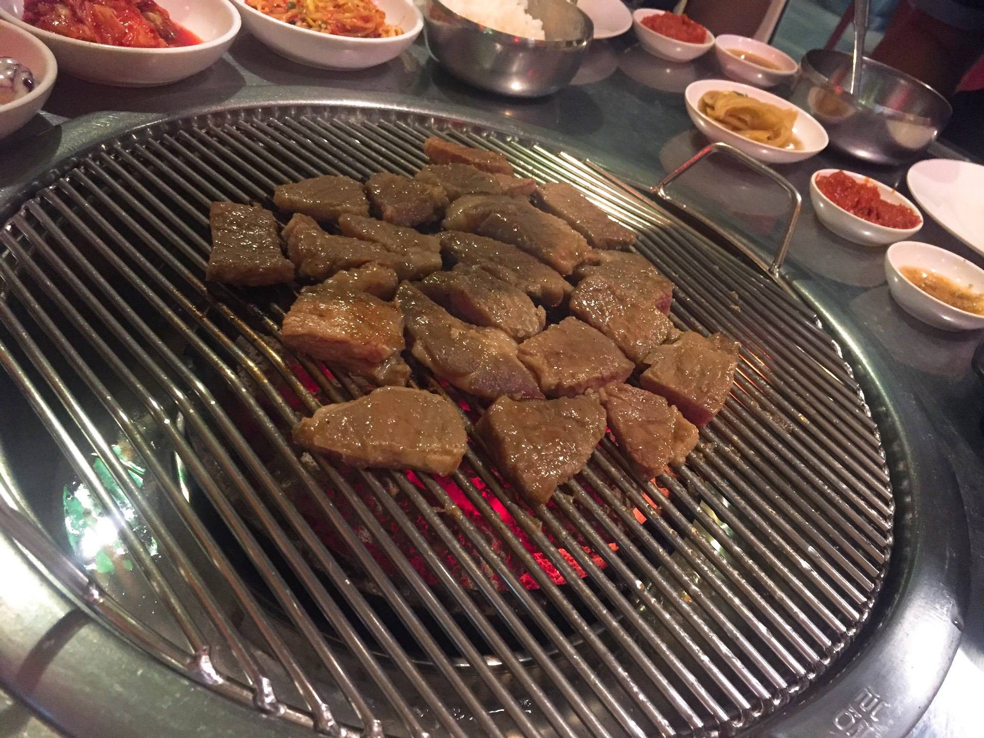 หมูบูลโกกิ ร้าน Drum Korean B.B.Q.