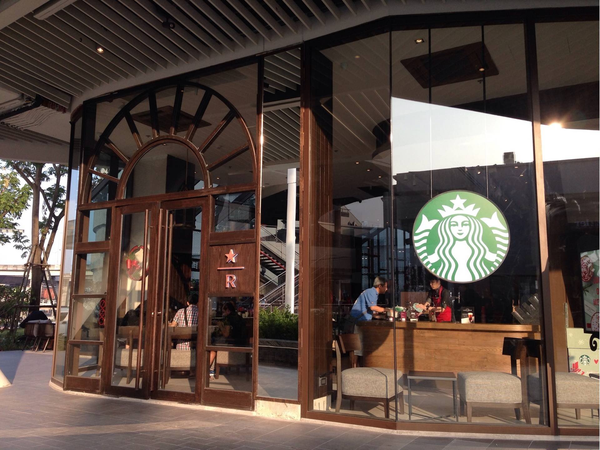 รีวิว Starbucks Mega Bangna ทางเข้าหลัก สาขาที่ 2 ของห้างเมกะบางนา โปร่ง สบาย ไม่อึดอัด 6991