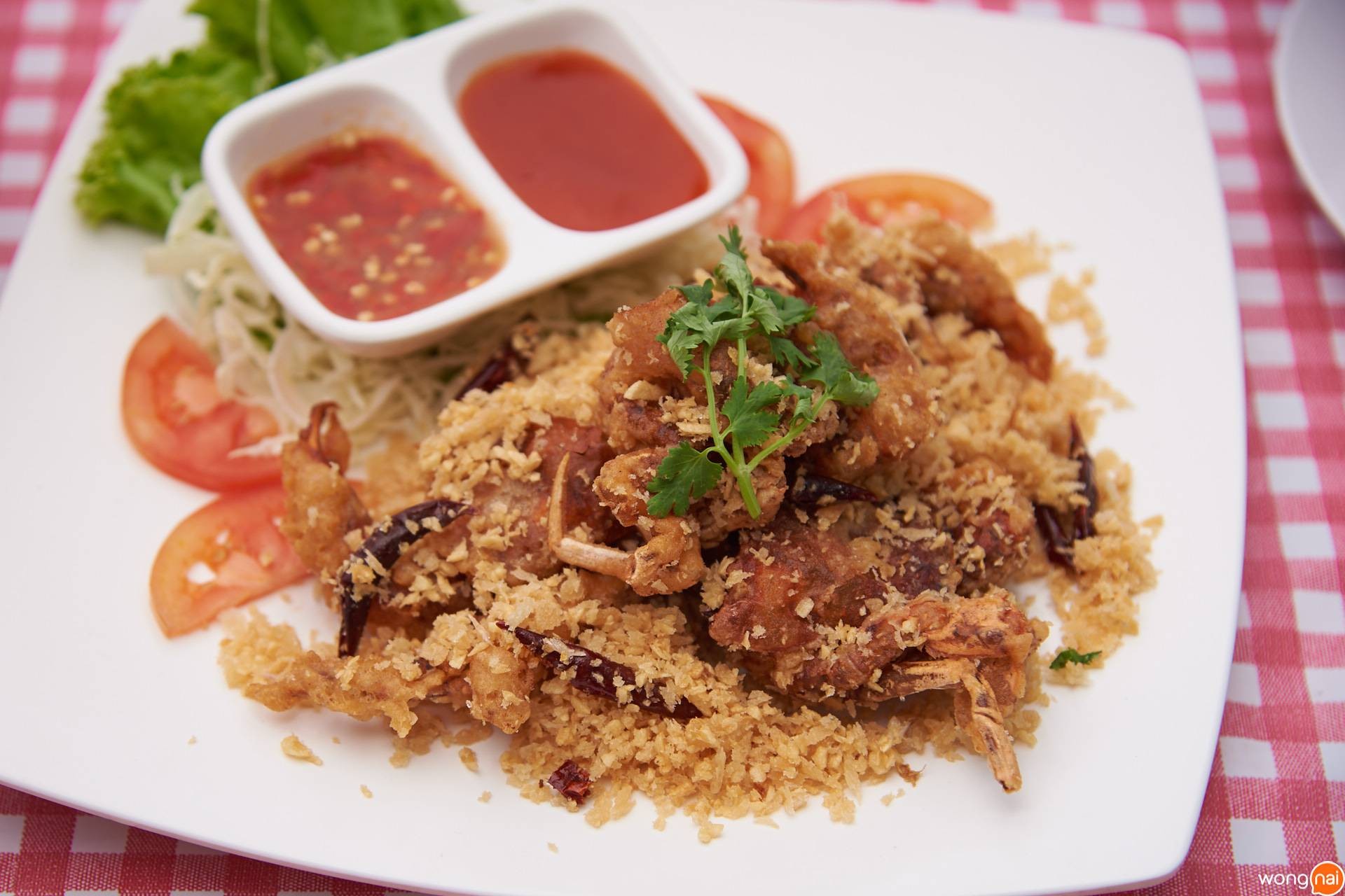 ปูนิ่มผัดพริกเกลือฮ่องกง ของ ร้าน คิวทอง คิทเช่น
