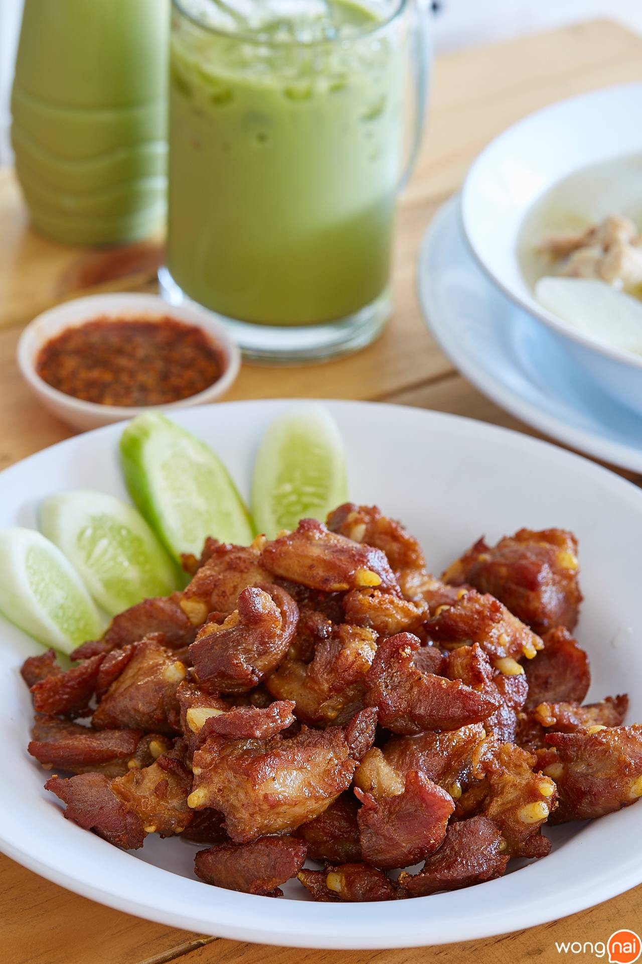 ซี่โครงหมูทอดเกลือ ร้าน หมูทอด BunBun
