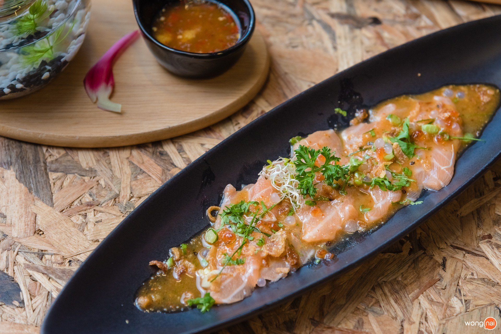 เมนู “Fresh Salmon Delight” ของร้าน “Masaaki Sushi” ภูเก็ต