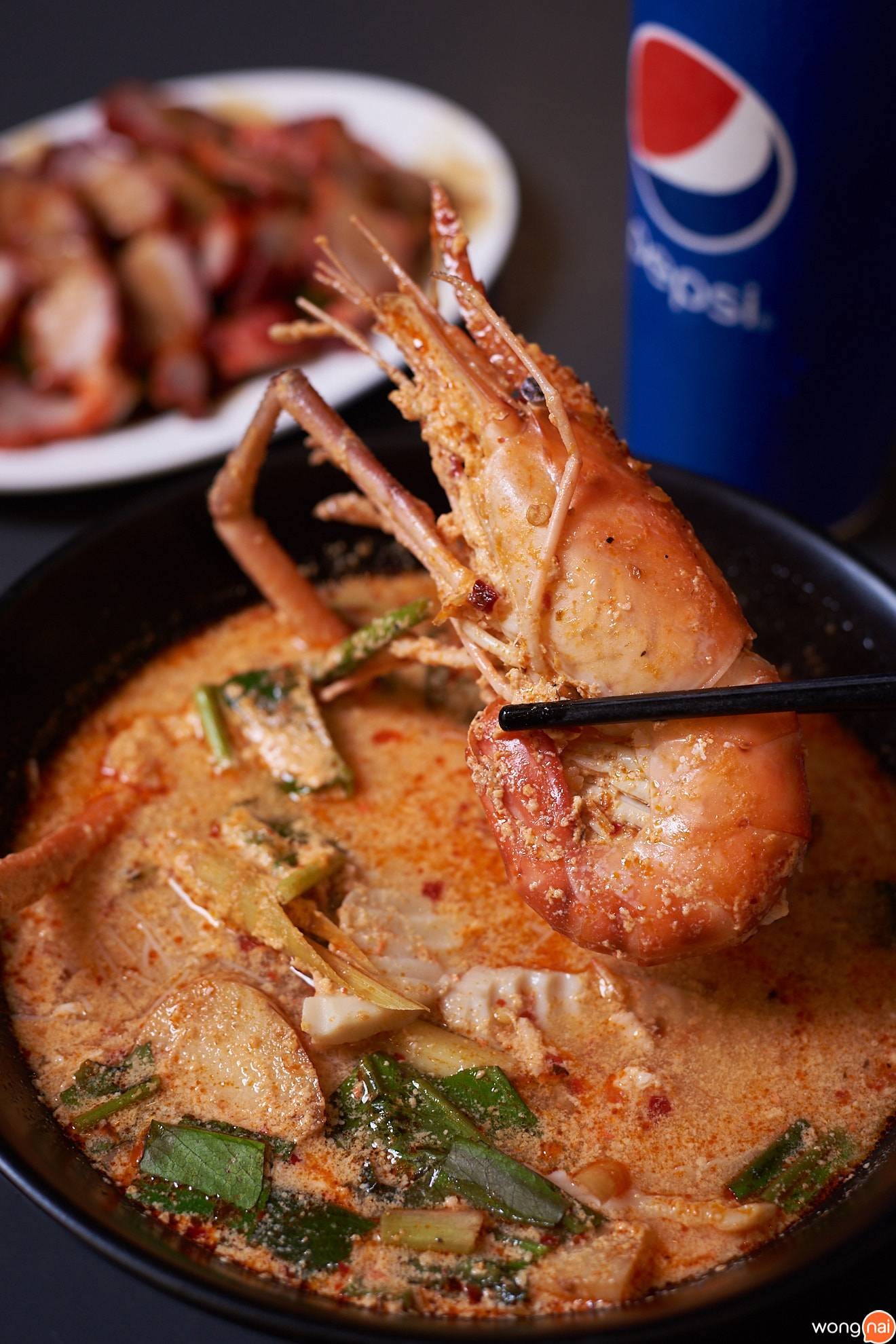 ก๋วยเตี๋ยวต้มยำกุ้งแม่น้ำใส่มันกุ้ง Food Republic