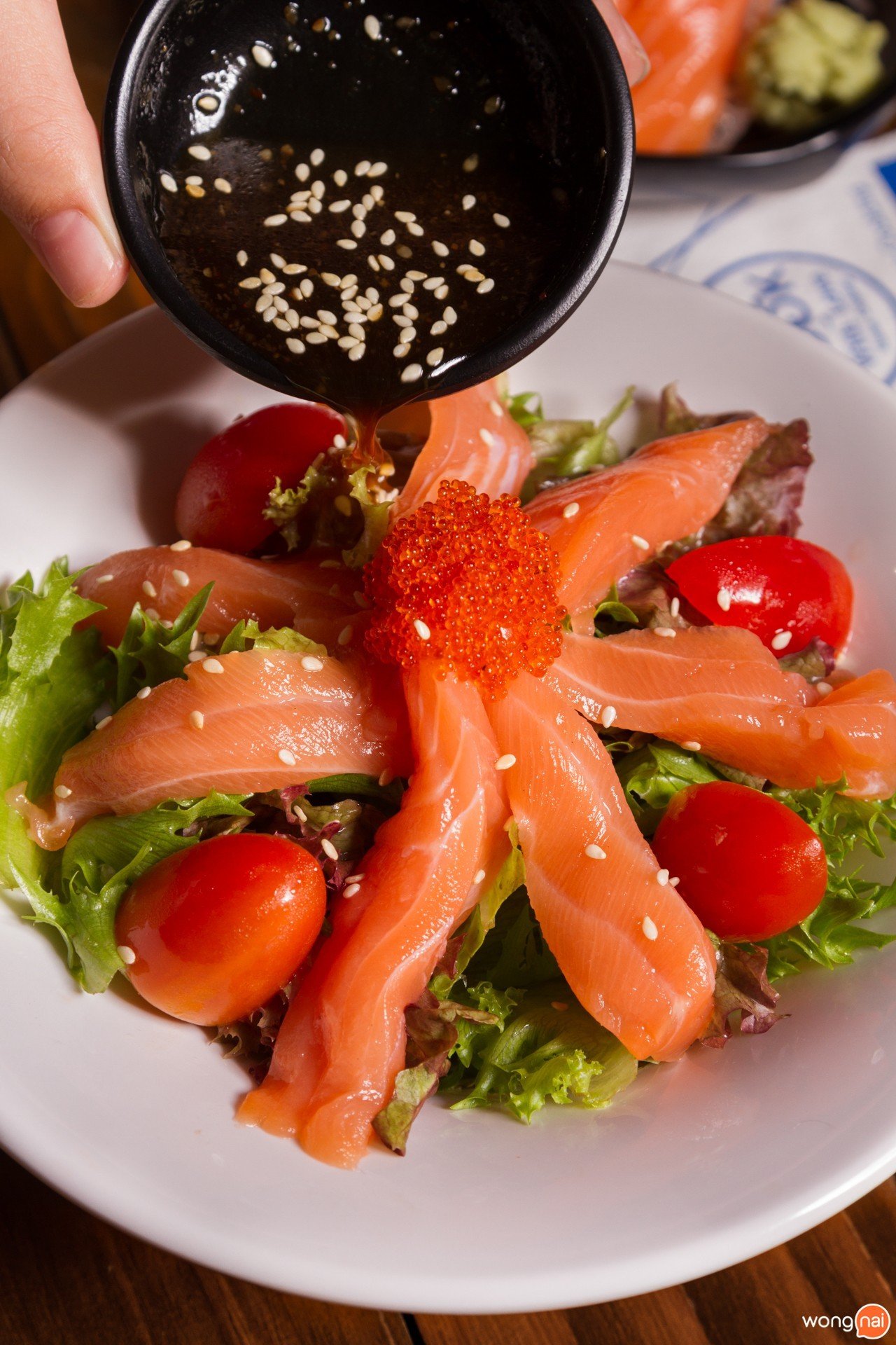 เมนู Salmon Salad ร้าน Kita Yakitori & Grilled Seafood เชียงใหม่